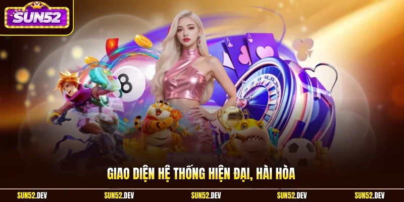 Giao diện hệ thống hiện đại, hài hòa