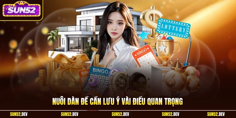 Nuôi dàn đề cần lưu ý vài điều quan trọng 
